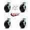 Service Caster 8 Inch Polyolefin Caster Set with Ball Bearings and Brake/Swivel Lock SCC SCC-30CS820-POB-TLB-BSL-4 - alternate 3